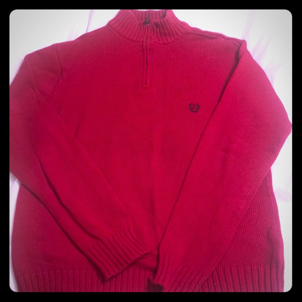 Chaps by Ralph Lauren red 1/4 zip Men’s sweater